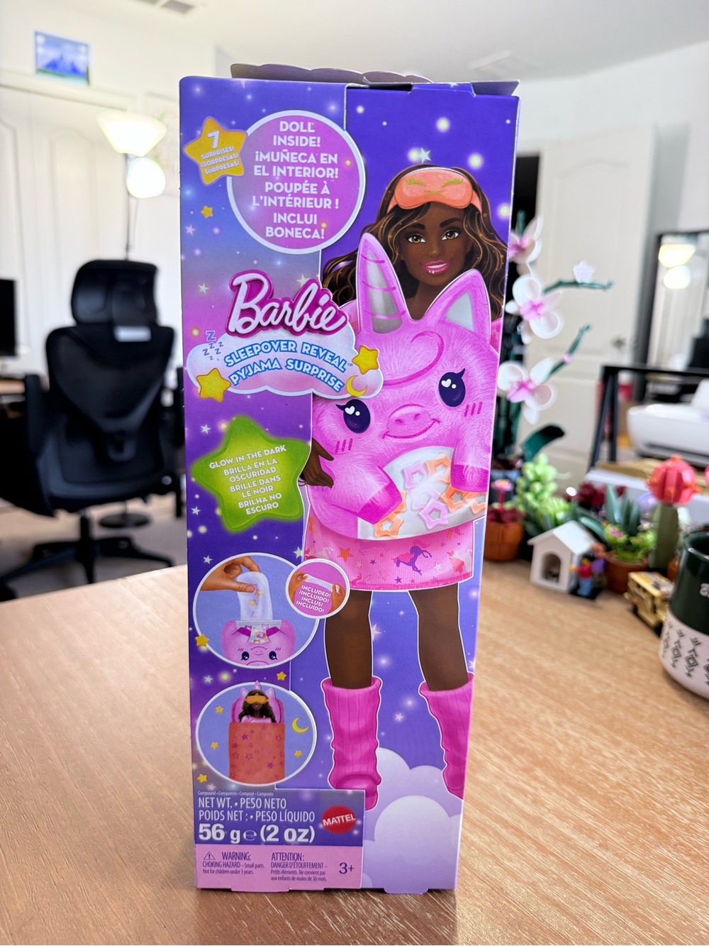 Barbie Sleepover Reveal Pyjama Surprise doll and accessories